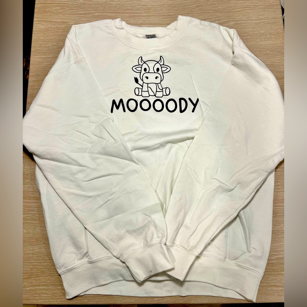 Custom White Gildan Crewneck
